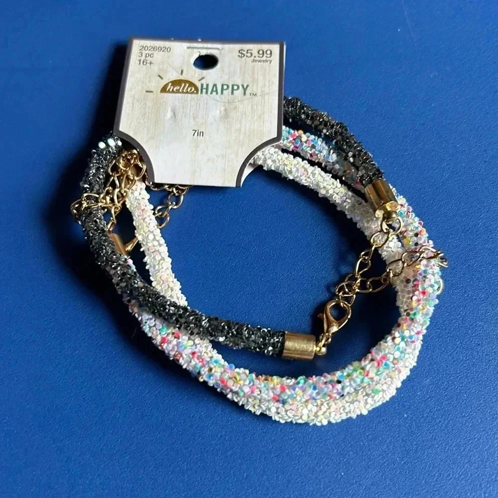 Sparkly Bracelet set of 3‎